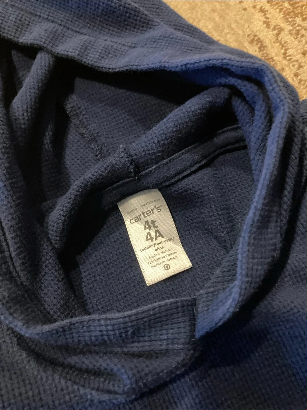 Carter's Navy Hoodie with Light Gray Joggers